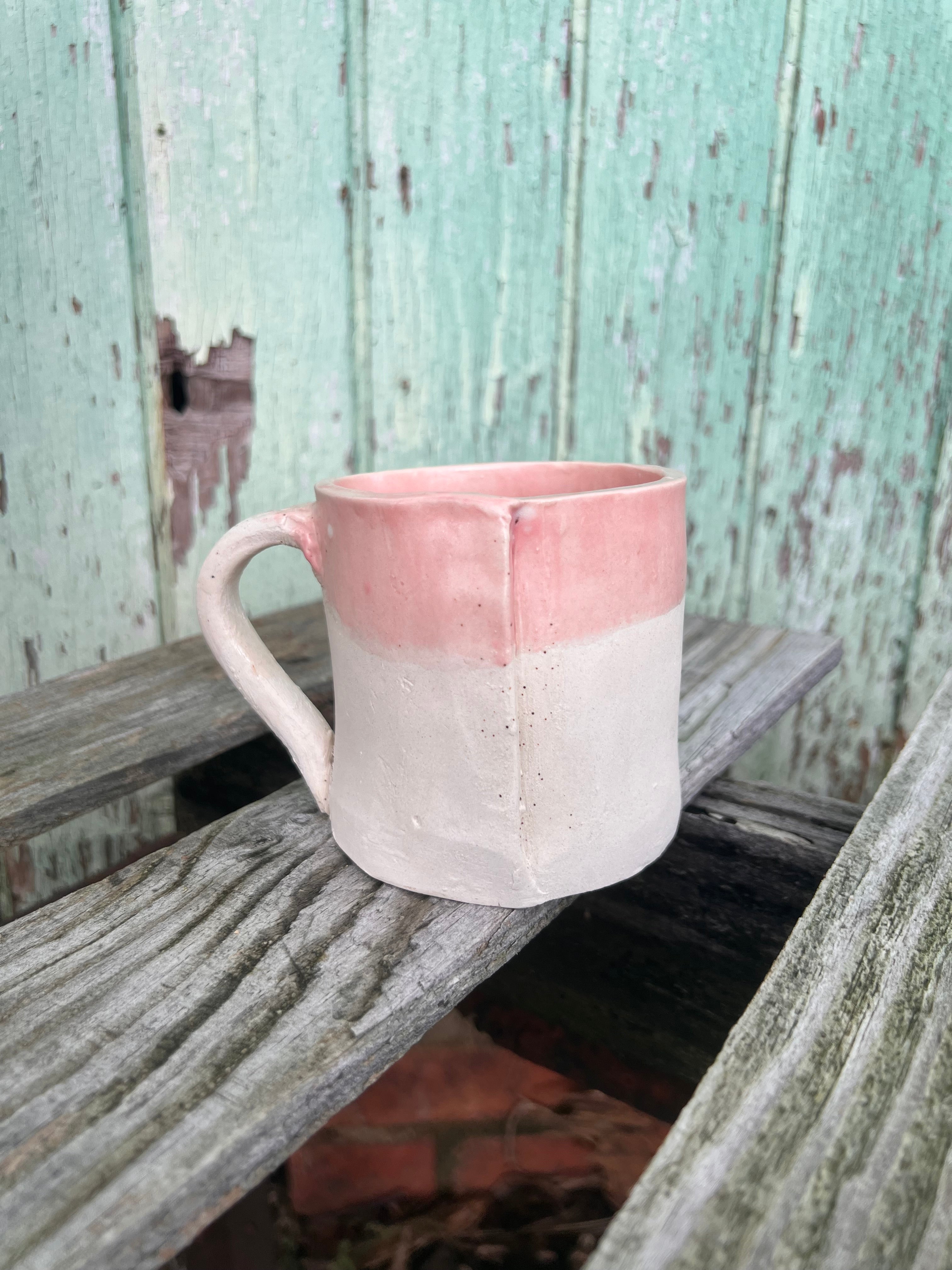 Pink Floral Squatty Mug