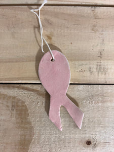 Breast Cancer Ribbon Ornament