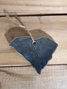 South Carolina Ornament - Blue