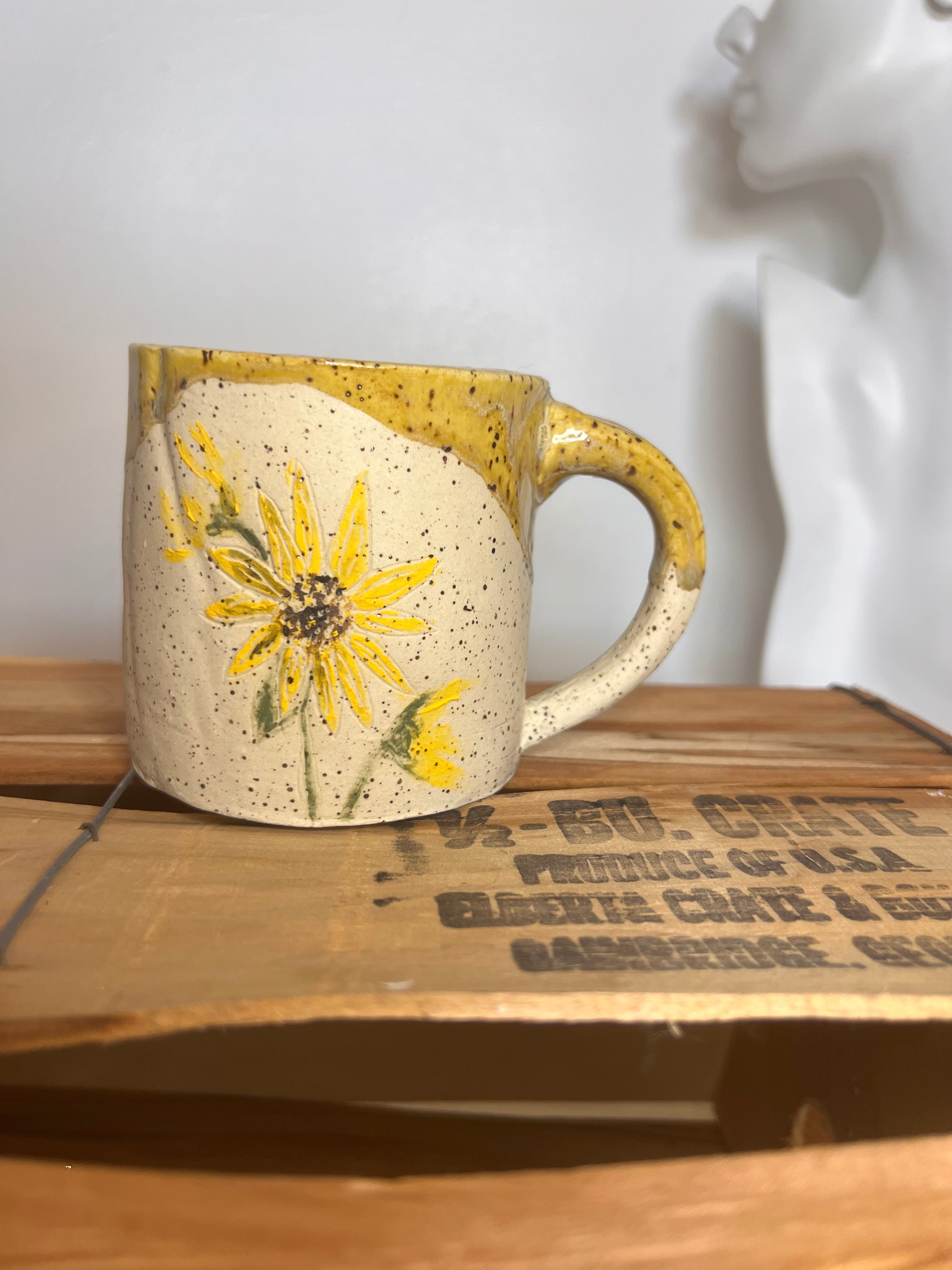 Sunflower Squatty Mug