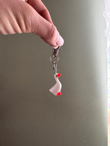Porch Goose Keychain