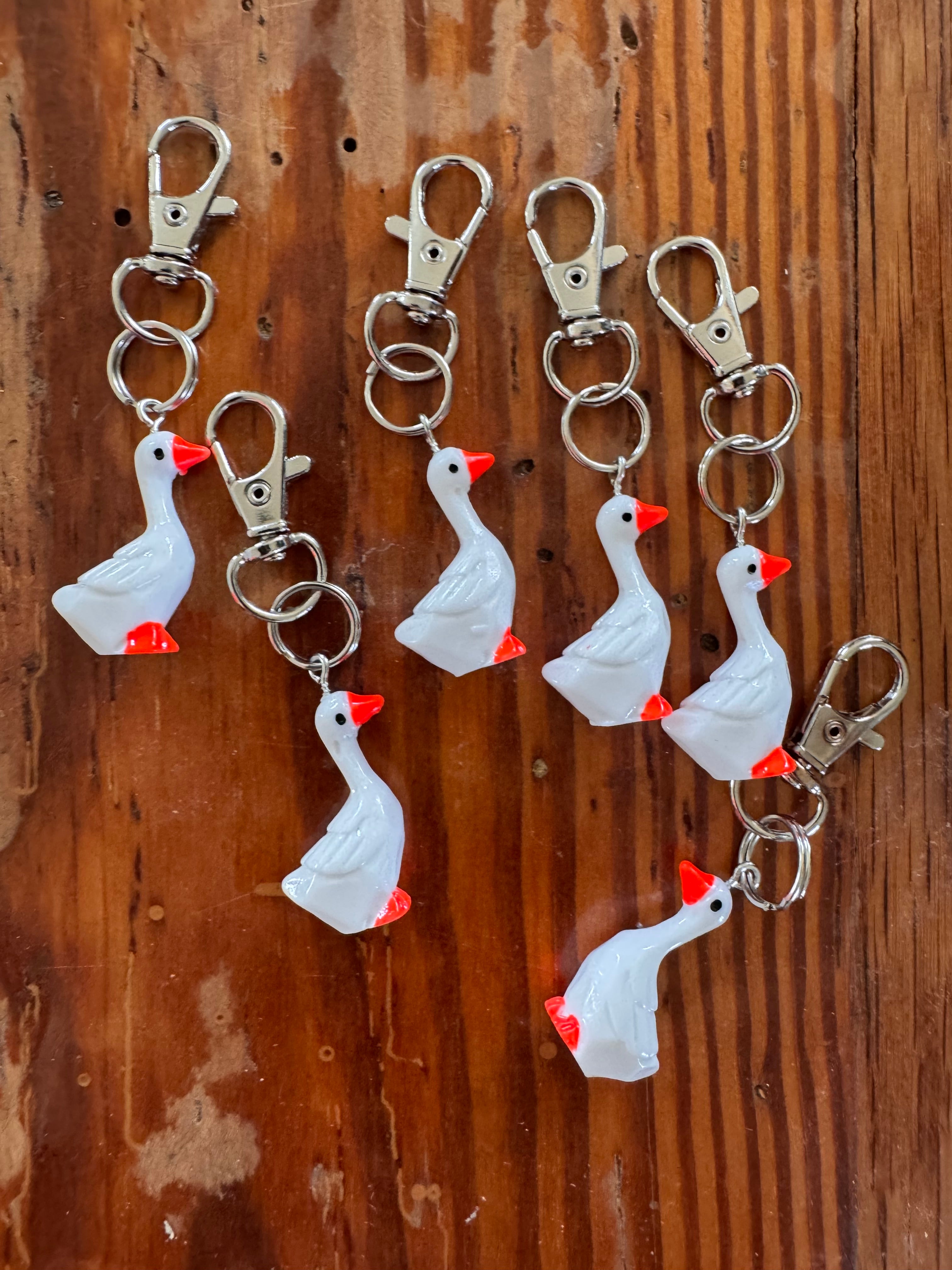 Porch Goose Keychain