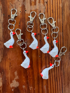 Porch Goose Keychain
