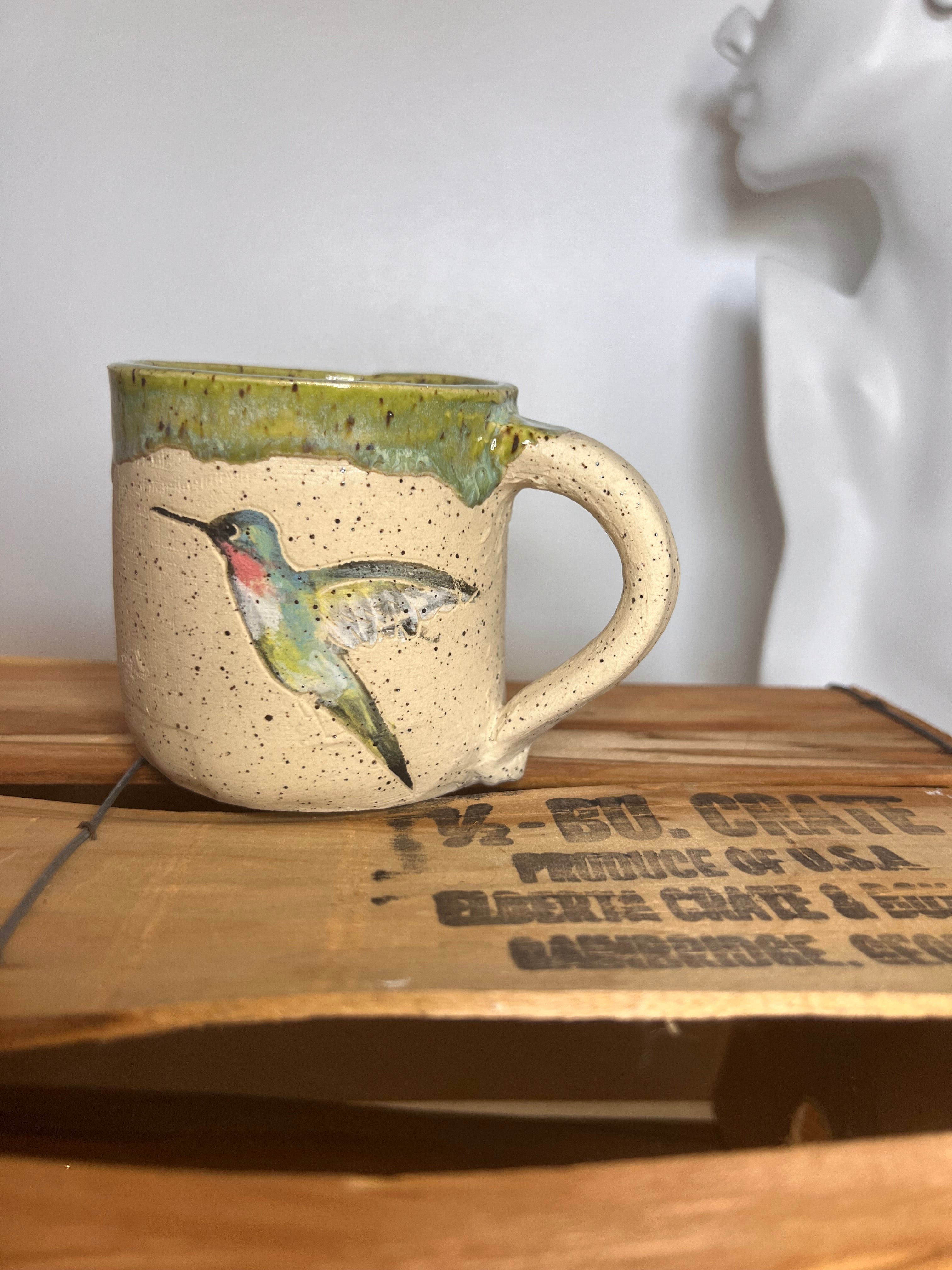 Hummingbird Squatty Mug 2