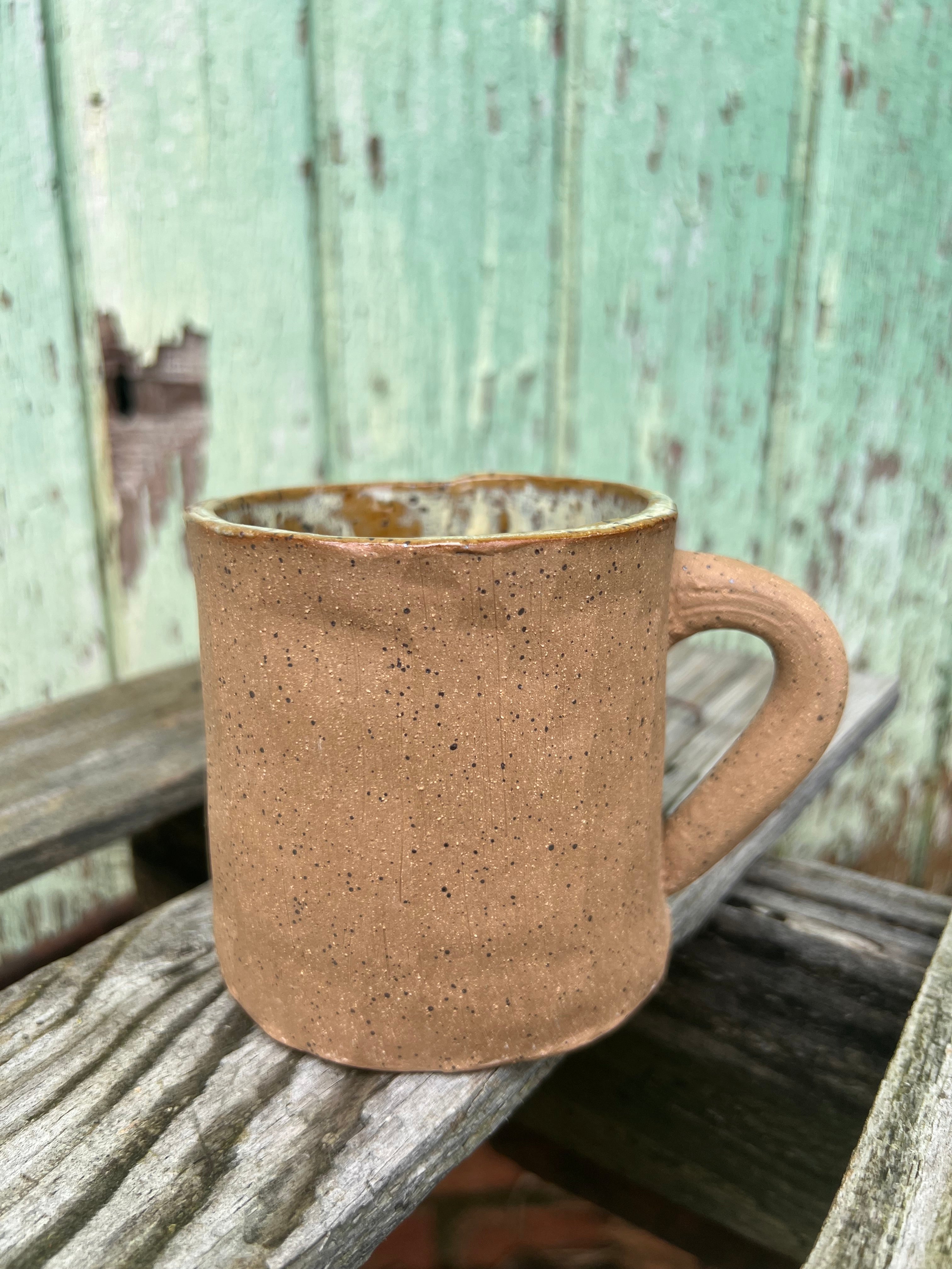 Speckled Brown Squatty Mug