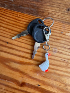 Porch Goose Keychain