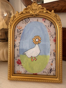 Porch Goose Original Painting