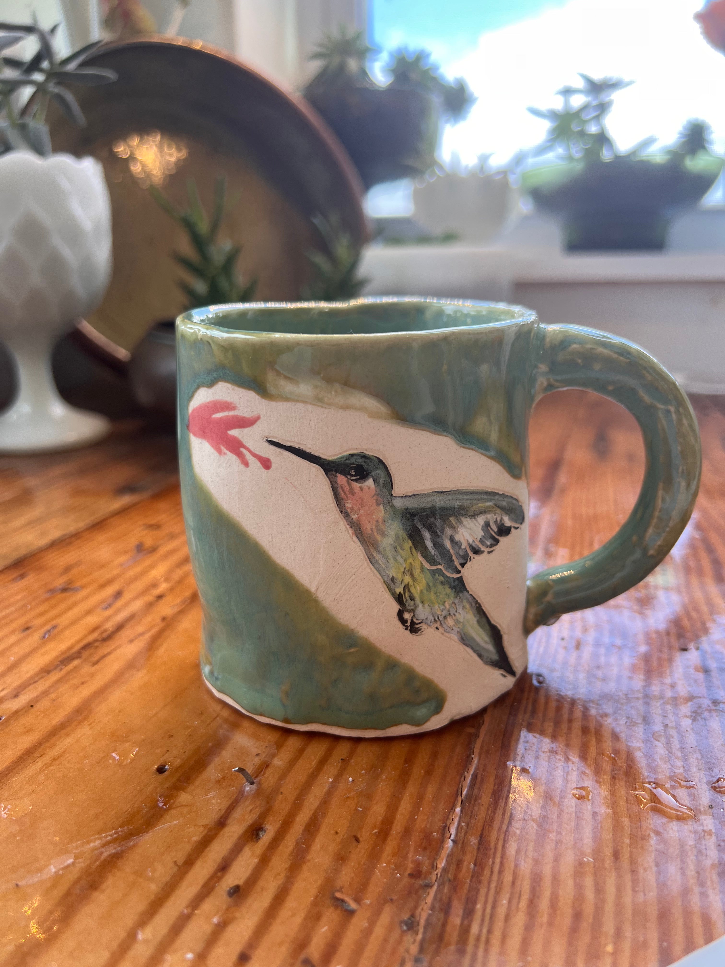 Hummingbird Squatty Mug 2