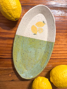 Oval Platter - Lemons