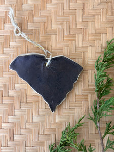 South Carolina Ornament - Dark Brown