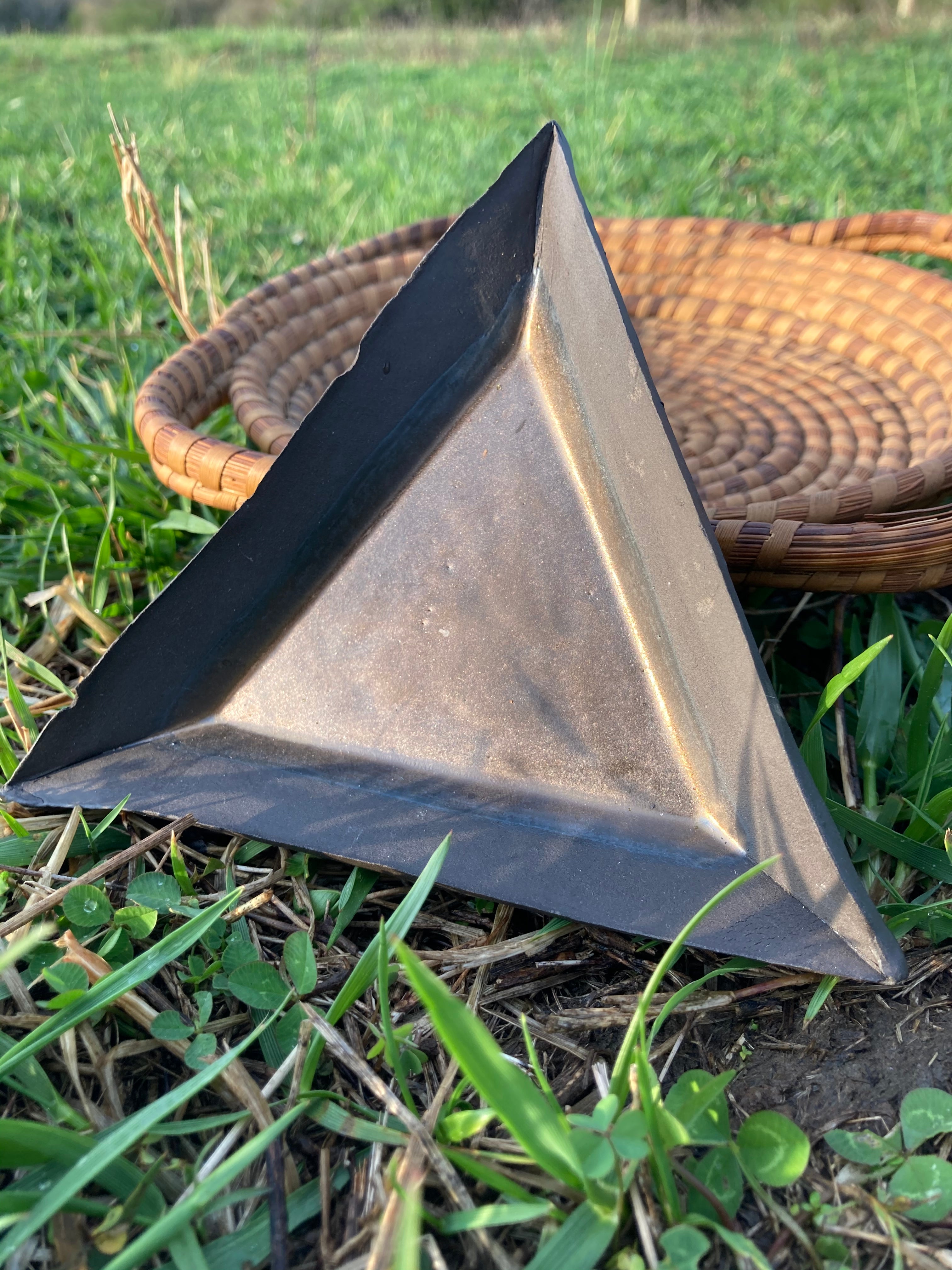 Golden Brown Triangle Dish