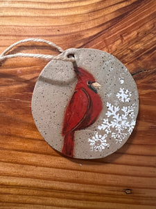 Hand-Painted Ornament - Cardinal