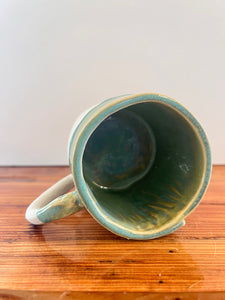 Turquoise Wave Squatty Mug