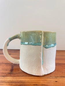 Turquoise Wave Squatty Mug