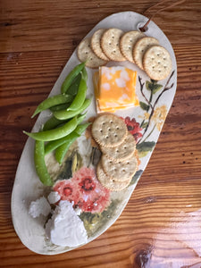 Floral Cheese Board