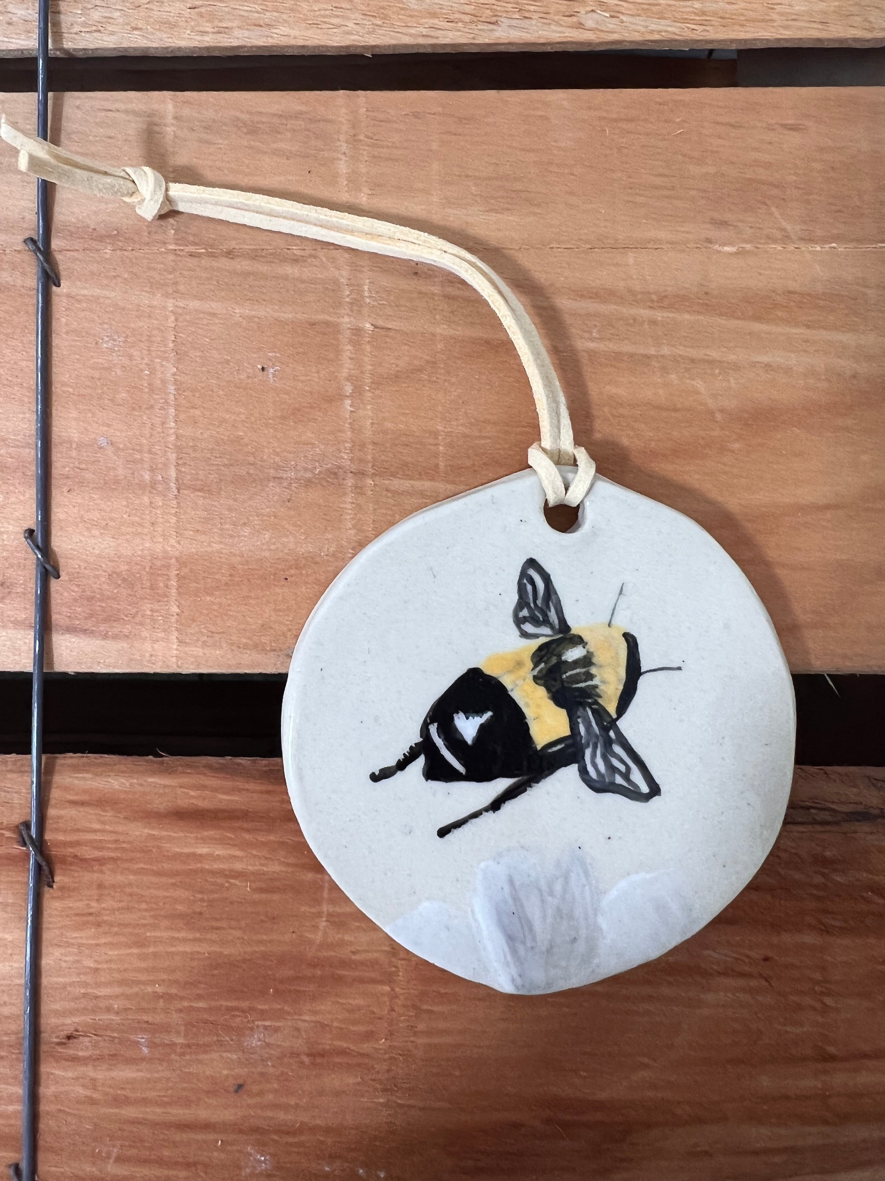 Hand-Painted Ornament - Bee